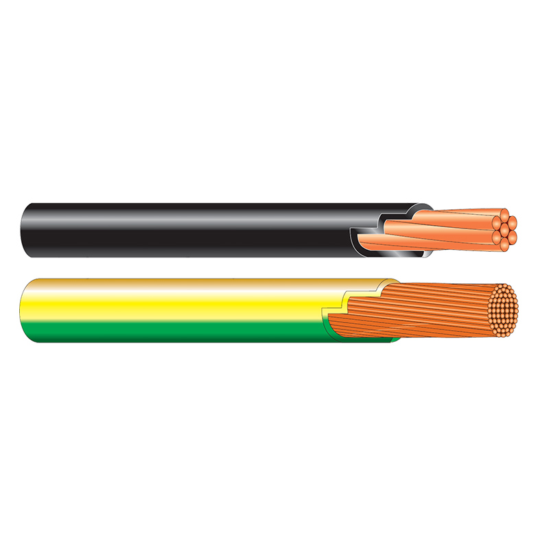 Copper Conductor LSF insulated Wires to BS 7211 (HO7Z-R with Stranded Conductor) 450 - 750 volts